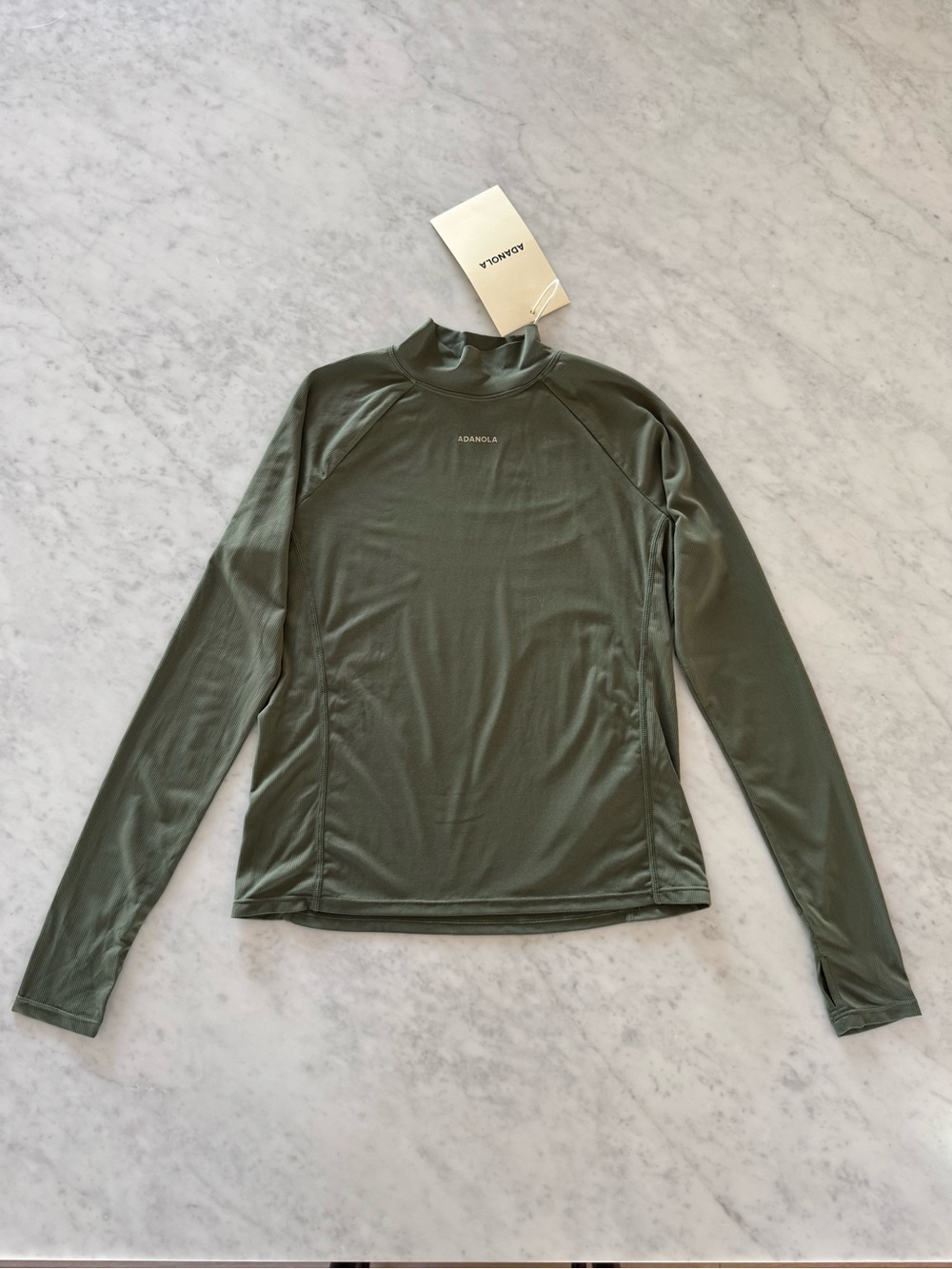 adanola khaki green long sleeve base layer top - Picture 4 of 9